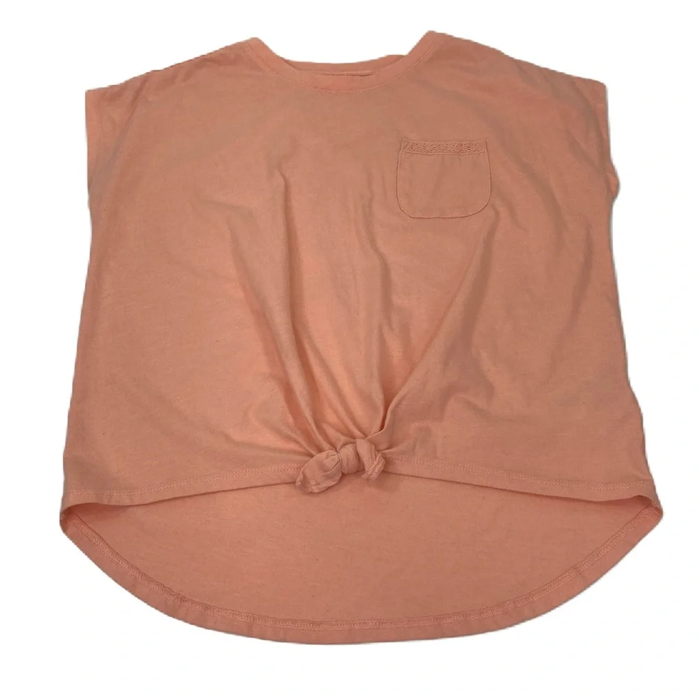 OshKosh B’gosh peach Girls Tie-Front Top 14/15 A